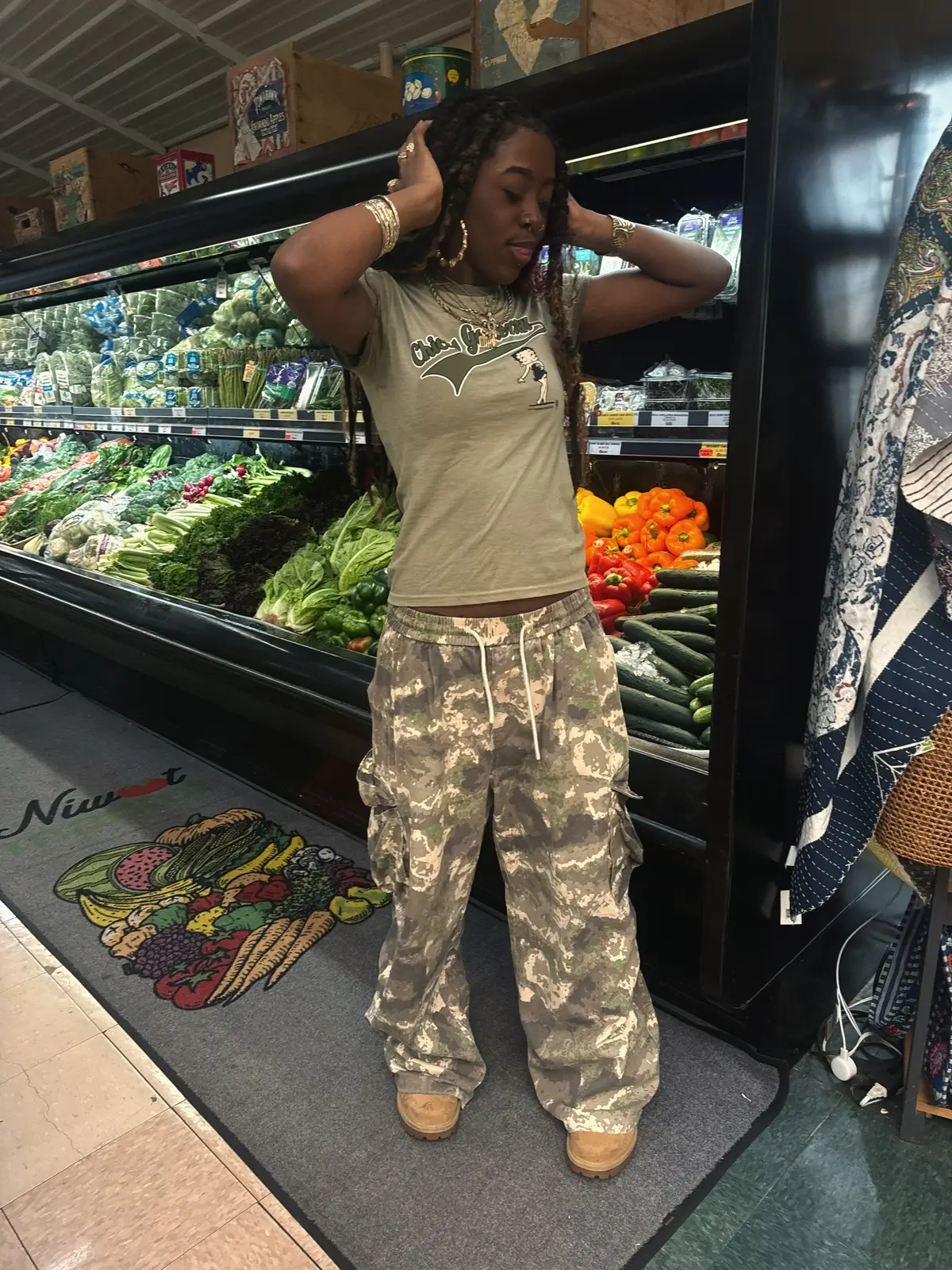 Green on green on green 😋#foryou #fyp #outfitinspo #trending #viral 