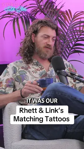 Rhett & Link talk about their matching tattoos ❤️ New episode of Syd & Olivia Talk Sh*t available early and extended on our Patreon!! #rhettandlink #goodmythicalmorning #gmm #matchingtattoos