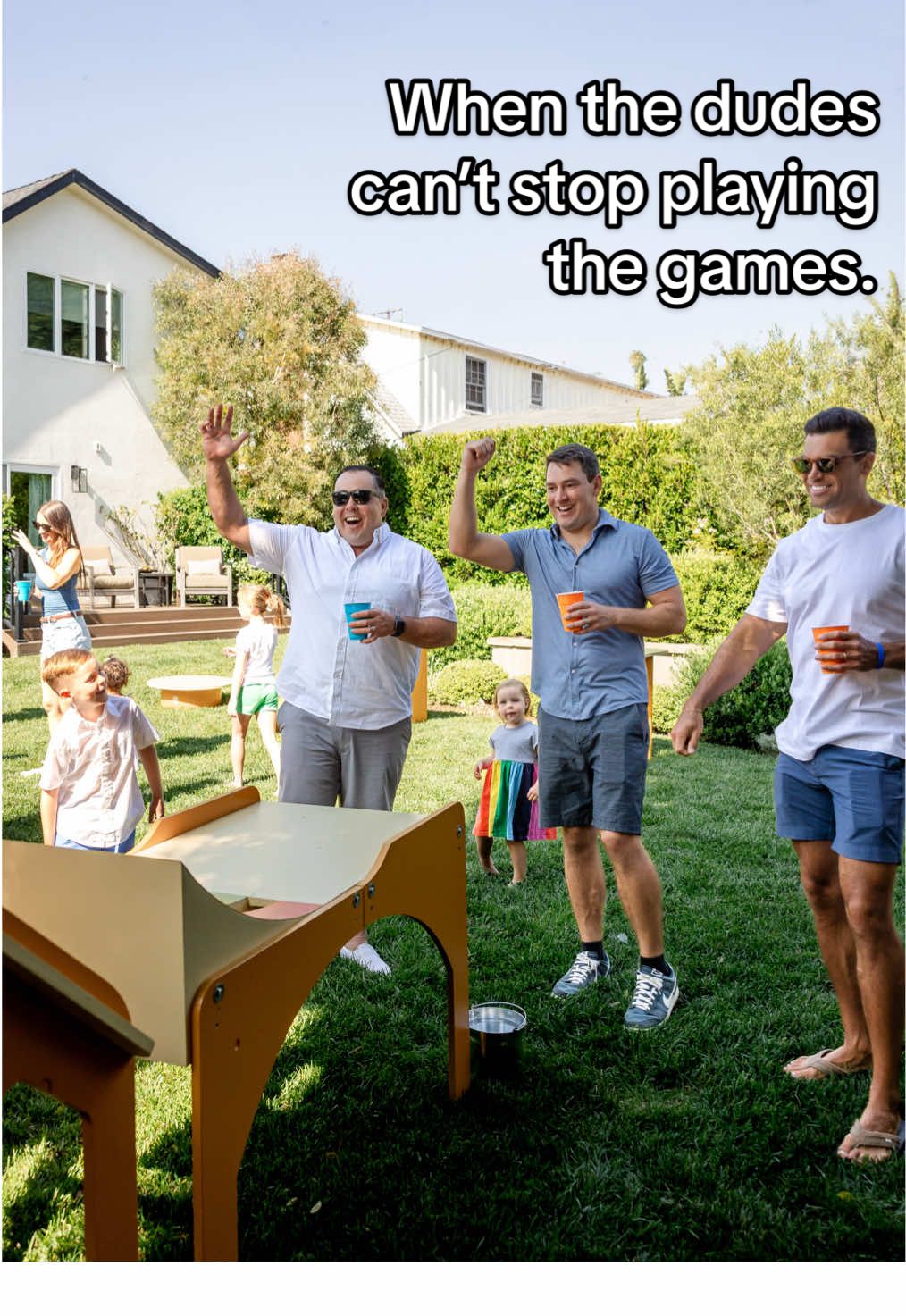 These games cause competitive friendships 😎 Book Sandlot Social game rentals → link in bio. Can play like a mini golf course or just for fun like a game of corn hole. #SandlotSocial #SouthBayEvents #PartyRental #TeamCompetition #BackyardVibes  