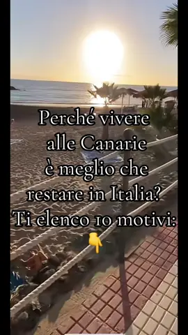 ##IHaveOneDaughter #EstatedelleCanarie #VitaMeglioCheItalia #KanarieVibes #TikTokItalia  In Italia paghi, aspetti e sopravvivi… alle Canarie spendi poco, vivi sereno e ti godi il sole 365 giorni l’anno. E non ho nemmeno parlato della criminalità… qui non fa parte della vita quotidiana. La differenza è semplice: in Italia sopravvivi… alle Canarie vivi. 
