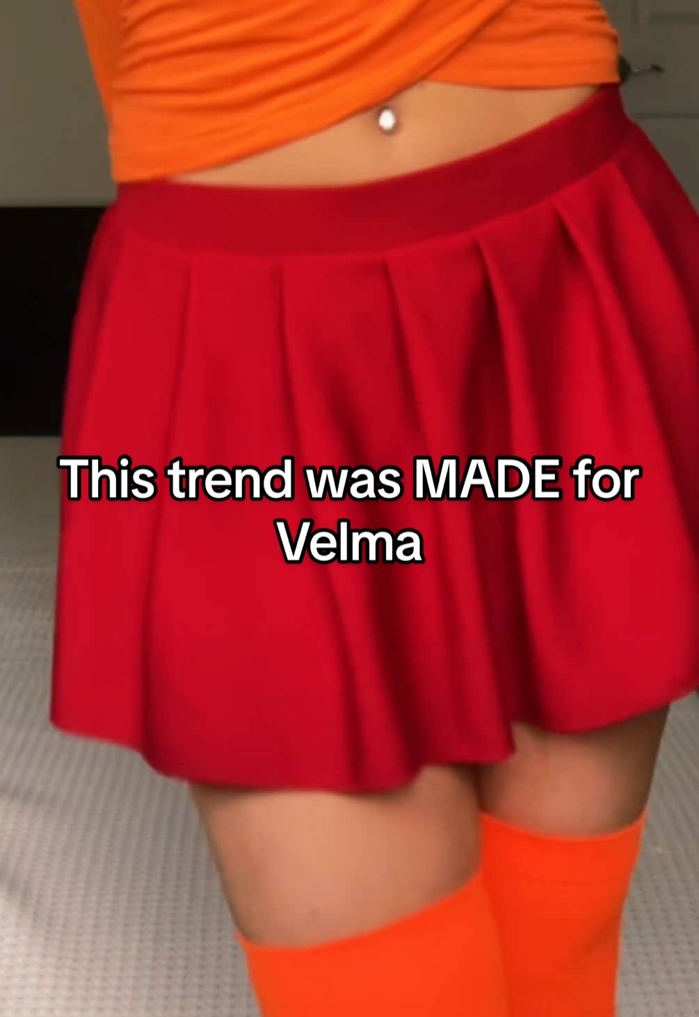 This trend was MADE for Velma #velma #costume #halloween #scoobydoo 