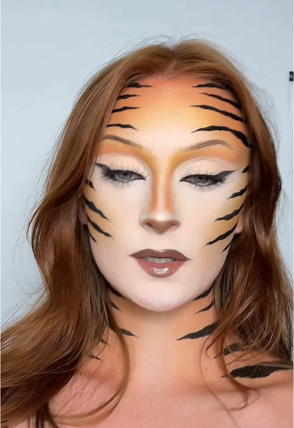🎨🐅 #mua #makeuptutorial #makeup #halloween #halloweenlook #ginger #redhead 