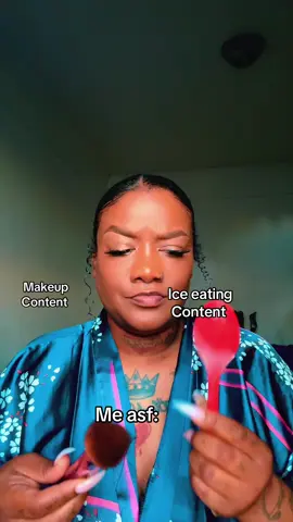 It’s clear what’s been winning ❄️ … 🎨… #iceatingaamr #makeuptok #toughdecisions #contentcreationjourney 