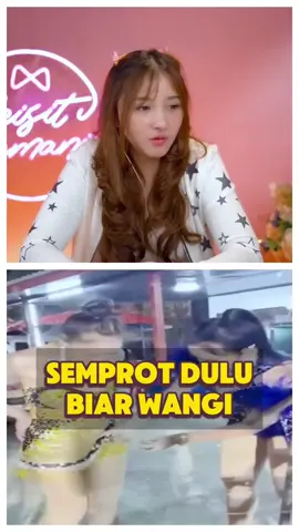 Semprot dulu biar wangi tonton fullnya di YT channel MEISITA REACTION #meisitalomania #parfum #wangi #tahanlama #videolucu 