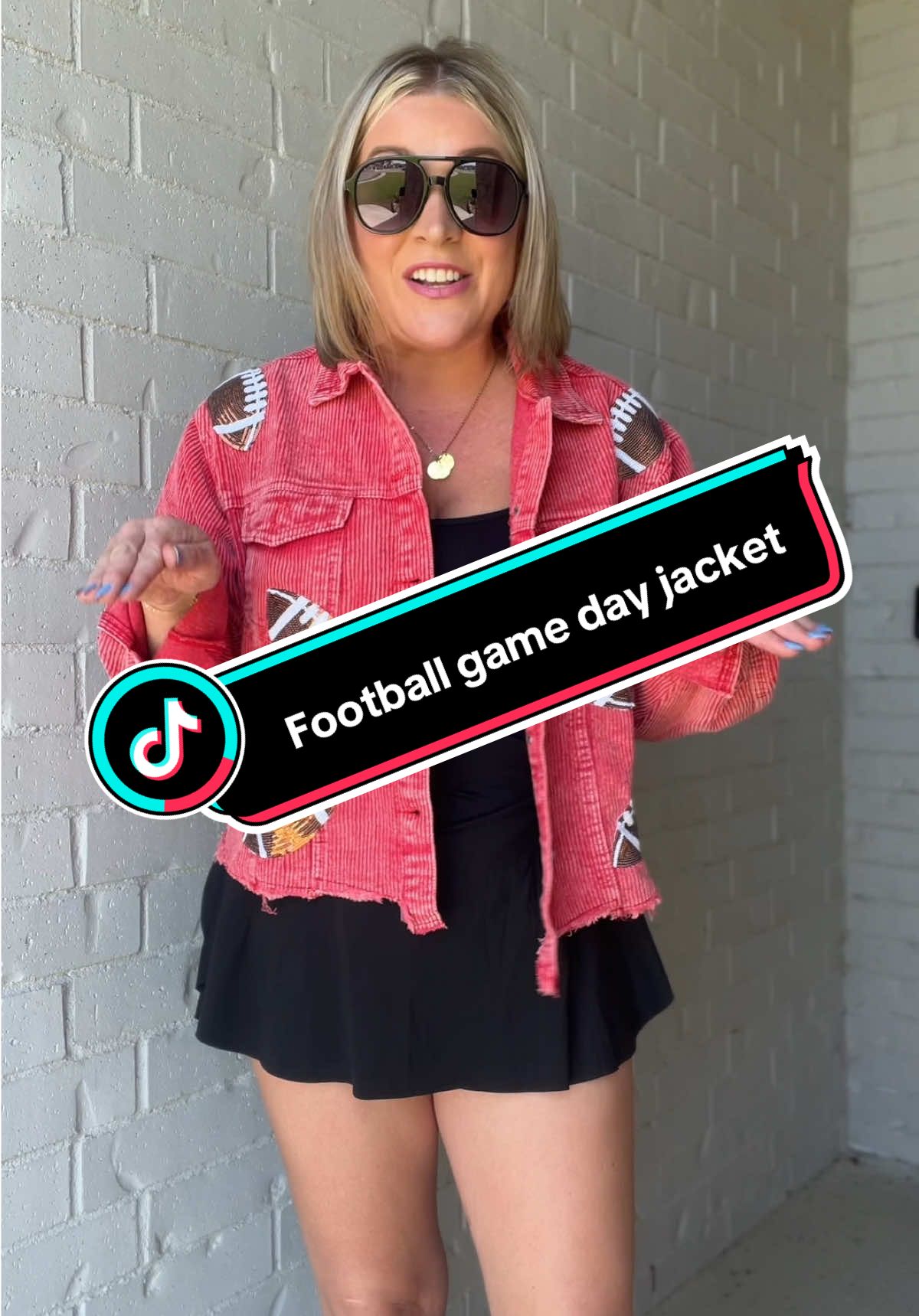 This adorable corduroy football sequin jacket is the ultimate game day outfit! Fun colors, cozy vibes, and the perfect fall style to cheer on your team in. A must-have jacket for football season and crisp autumn days! #GameDayOutfit #FallFashion #FootballStyle #CuteJacket #FallOutfits 