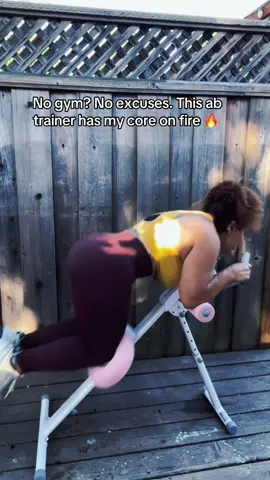 Things TikTok made me buy… and I don’t regret 😅🔥 This ab trainer has my core SCREAMING. #NoMoreTummyRolls #FupaBeGone #HomeWorkout #TikTokMadeMeBuyIt #abmachine 