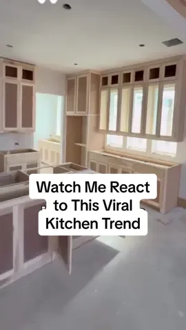 Watch me react to this viral kitchen trend 😱 #kitchenrenovation #kitchensofinstagram #kitchencabinets