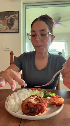 #dinner tonight #chickenlegs #rice #veggies I love you guys I just really need to take a step back on focus on God and my family and myself🥺 I will miss our lives but we will still be posting daily ❤️