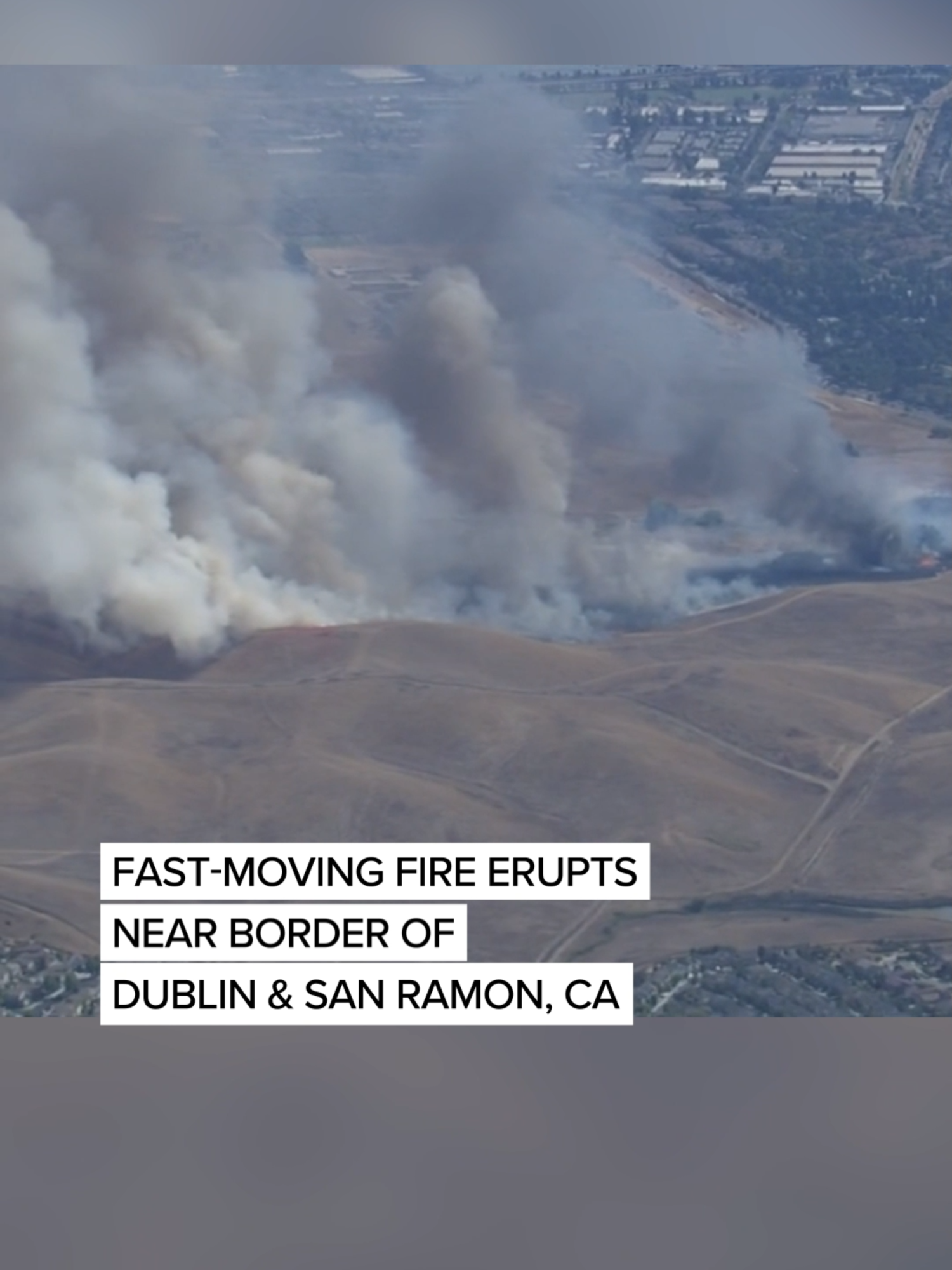 Firefighters furiously battle the Parks Fire near Dublin and San Ramon on Friday afternoon.  The fire quickly grew and officials say it is threatening some structures, with the potential to burn towards some East Bay neighborhoods. #fire #california #breakingnews #wildfire