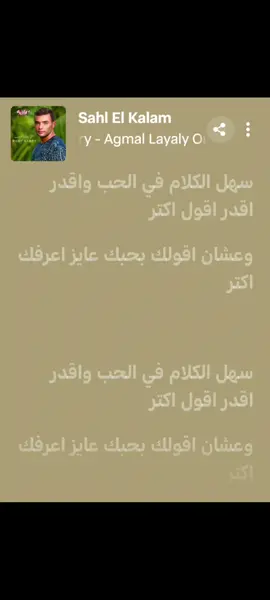 #سهل_الكلام  #رامي_صبري  البوم اجمل ليالي عمري  #اغنية 