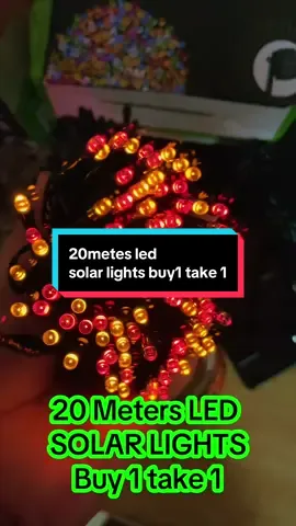 20meters led solar lights buy 1 take 1 #christmasdecor #christmaslights #solarlights #Outdoors 