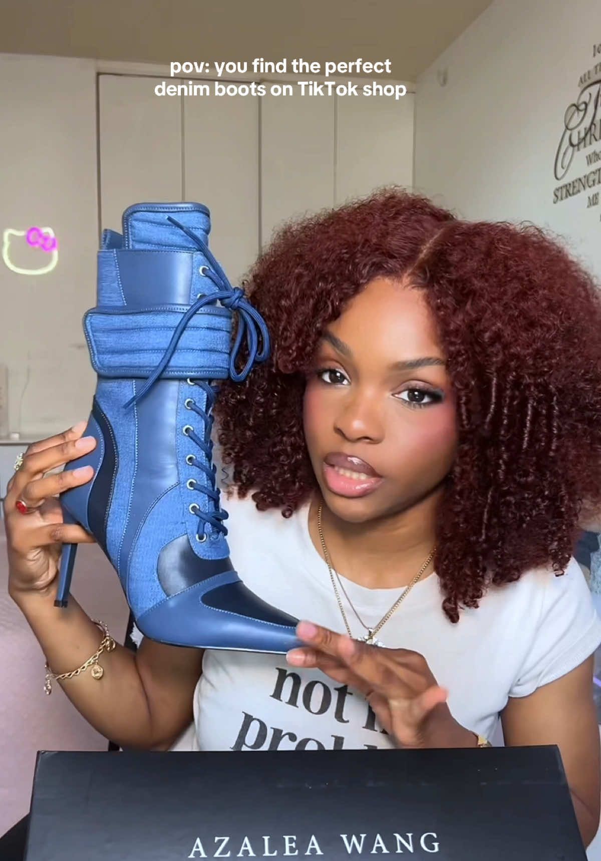 I loveeee denim so finding these are a dream come true 😍 I need ideas on how to style themmm @Azalea Wang #unboxing #TikTokShopHaul #azaleawang #denim #OOTD #nycinfluencer 