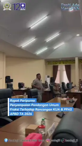 Penyampaian Pandangan Umum Terhadap KUA & PPAS Apbd 2026 