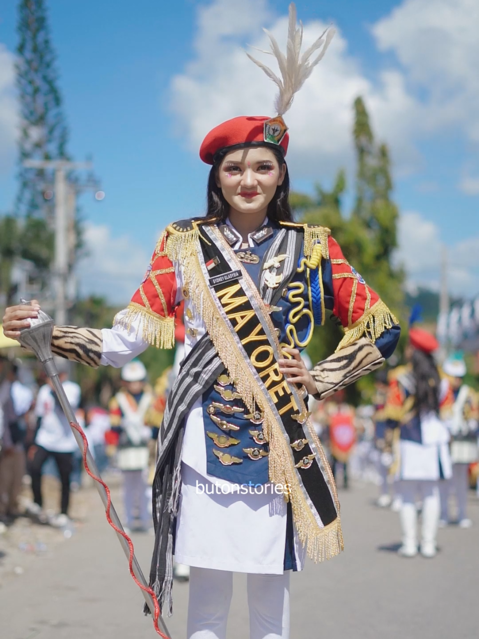 Gladys Stick Master SMAN 4 BAUBAU MARCHING BAND BAUBAU  #marchingband #baubau #mayoret  #drumbandindonesia  #drumbandindonesia 