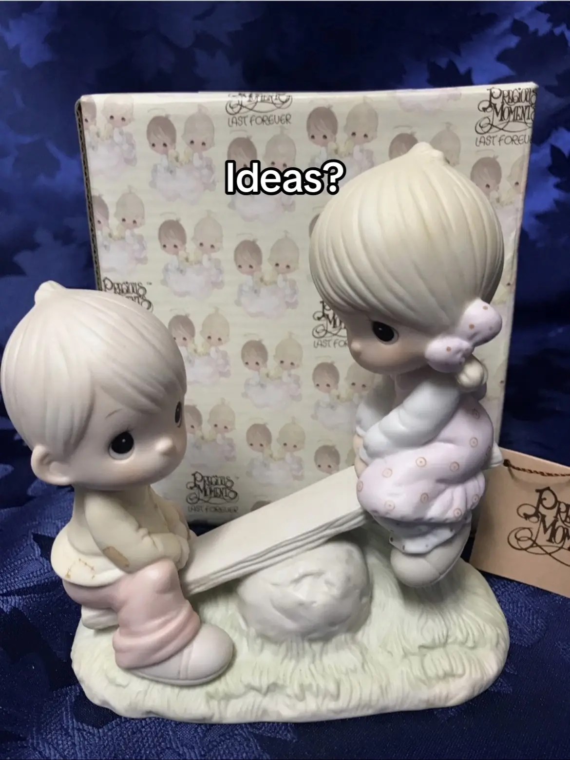 I’m thinking Wednesday & Pugsley Addams, but any ideas would be appreciated! #upcycling #preciousmoments #DIY