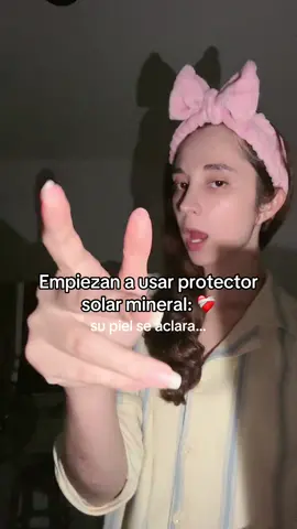 no cambio mi protector mineral por nada ❤️‍🩹 #skincare #skincarecoreano #koreanskincare #protectorsolar #aclararlapiel 