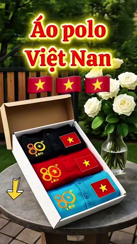 Áo thun polo Việt Nam chất coton giá rẻ #tiktok #xuhuong #thinhhanh #viral  @Mình Khôi Store☑️ 