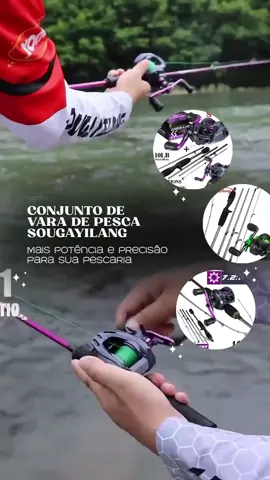 Dê uma olhada em Conjunto Completo De Vara De Pesca Sougayilang E Carretel 1.70M/5.5FT Com Relação Engrenagem 7.2 : 1 Isca { 10KG } por R$462,56 - R$669,53. Compre na Shopee agora! 
