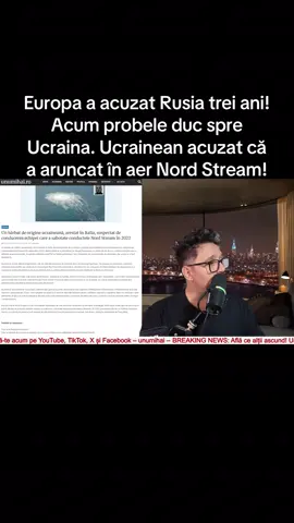 Europa a acuzat Rusia trei ani – acum probele duc spre Ucraina. Ucrainean acuzat că a aruncat în aer Nord Stream #stiri #breakingnews #unumihai #fyp #stiriromania 