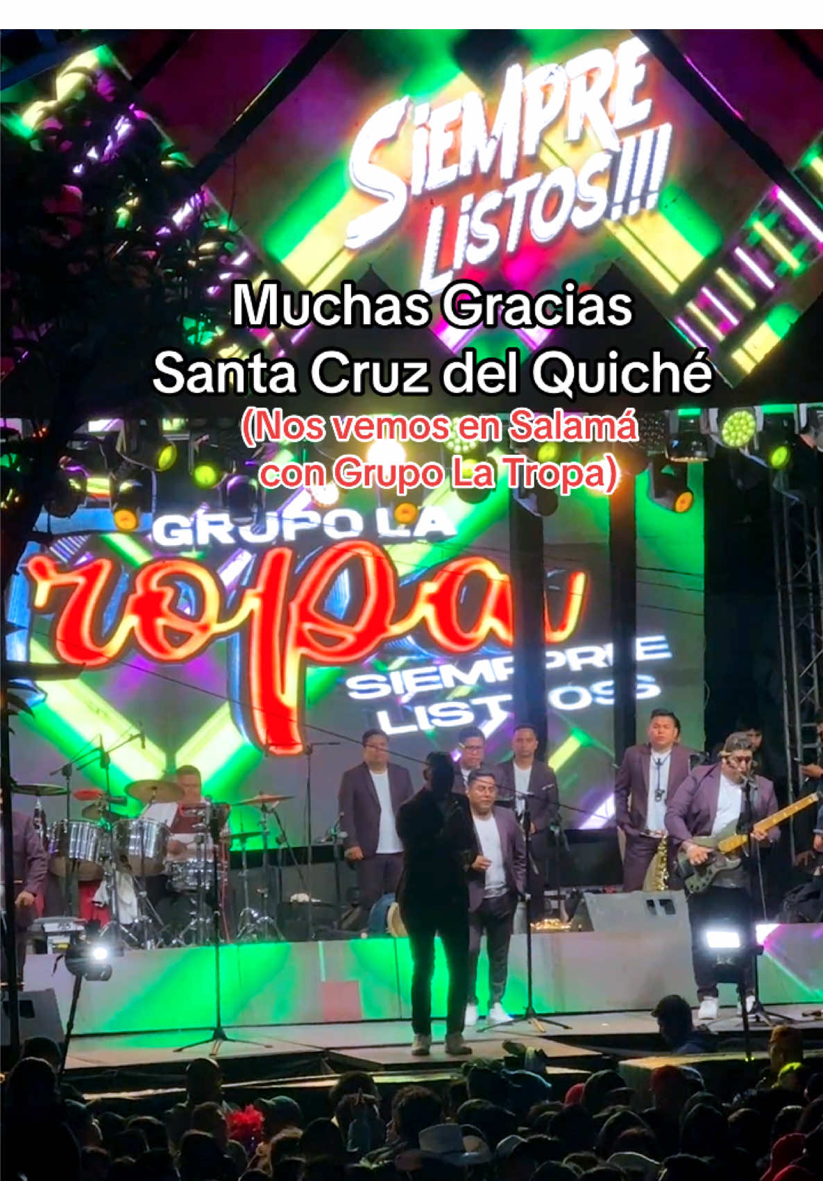 Grupo La Tropa en vivo, feria Quiché #concierto #latropa #grupolatropa #viraltiktok #paratiiiiiiiiiiiiiiiiiiiiiiiiiiiiiii 