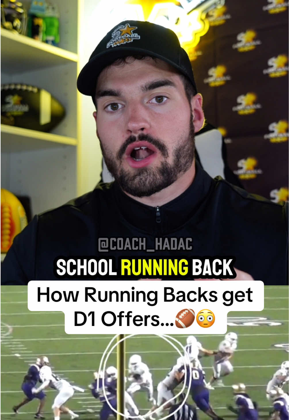 How to get Offers as a D1 Running Back👀🔥 Download the 5⭐️ Football Recruiting App for a FREE Recruiting Profile and Evaluation/Rating . . . . #Runningback #D1RB #D1Football #D1Offer #5StarFootballRecruiting