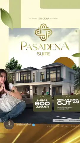 ✨ Cluster Pasadena – Kota Sutera ✨ 📍 Lokasi strategis dekat ke Bandara Internasional Soekarno-Hatta Saatnya memulai chapter baru kehidupan Anda bersama keluarga di hunian elegan dan modern. Dengan desain mewah, lingkungan nyaman, serta fasilitas lengkap, Pasadena Suite adalah tempat di mana impian Anda menjadi nyata. 💰 Harga mulai dari 900 Juta-an ✔️ Desain 2 lantai bergaya modern klasik ✔️ Lingkungan asri & aman ✔️ Investasi terbaik di kawasan berkembang 🌟 Jangan lewatkan promo dan kesempatan memiliki rumah impian Anda di Cluster Pasadena – Kota Sutera. 📲 Hubungi Marketing: WA 081386458156 #KotaMandiri #InvestasiTerbaik #ClusterPasadena #KotaSutera #kotasuteratangerang 