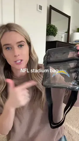 The perfect stadium approved bag for NFL games. #nfl #footballgame #stadiumapprovedbag #clearbag #tiktokshopnewarrivals 