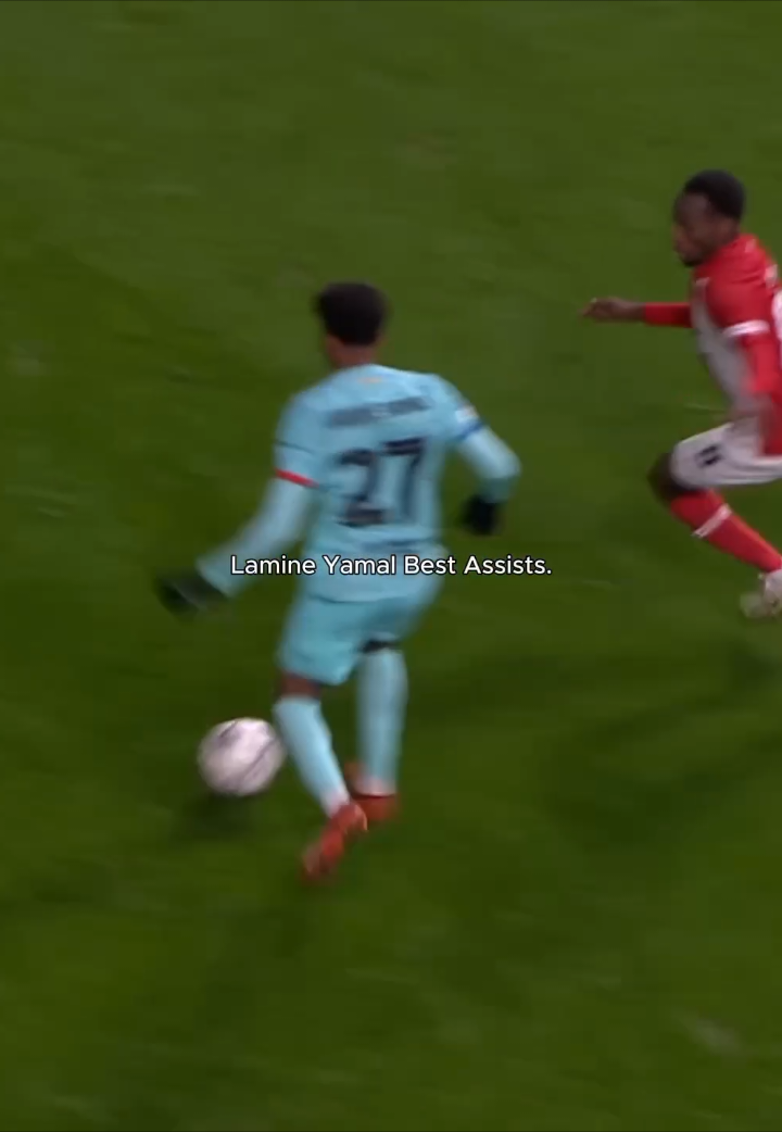 Lamine Yamal Best Assists 🤩🔥 #yamal #assist #barcelona #spain #football 