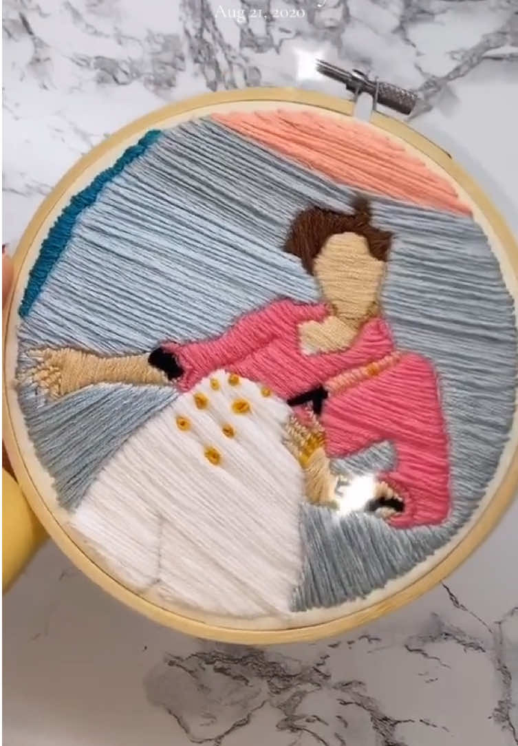 UGH I NEED TO EMBROIDER MORE #onthisday #embroidery #harrystyles #fyp #foryou 