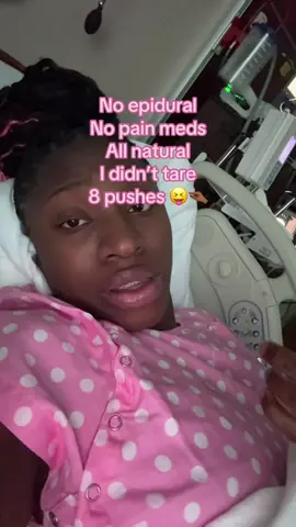 I wasn’t scared actually 🤣🤏🏾 ring of fire was sum serious tho 😂 #gavebirth #noepiduralbirth #princessishere🎀 #FYP #blessed 
