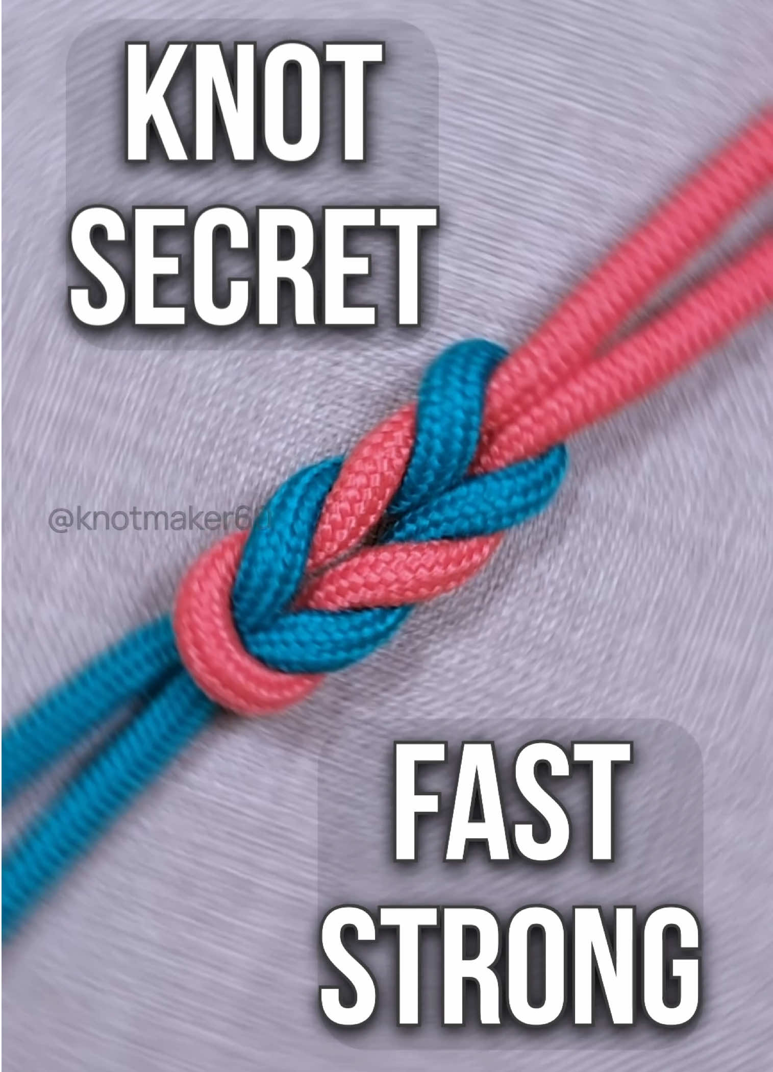 Hidden knot. Fast and strong. @Knot Maker @Knot Maker @Knot Maker  #creatorsearchinsights #short #DIY #video #tiktok
