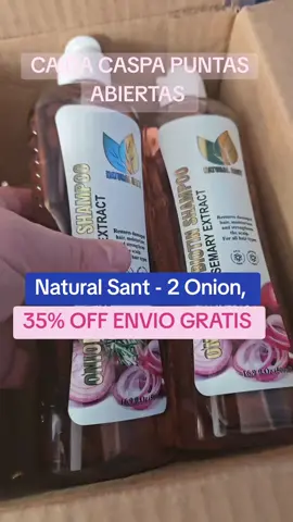 Natural Sant - 2 Onion, Rosema #cabello #mujeres #shampoo #descuento #naturalsant 