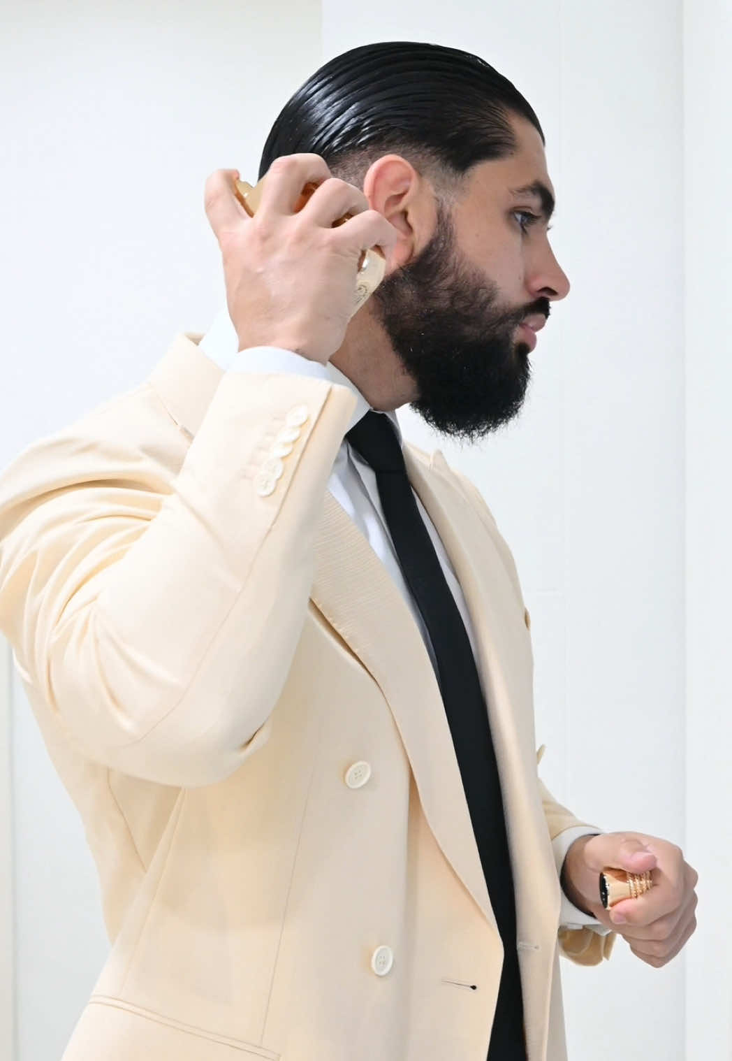 Wedding outfit + mens grooming routine  #mensgrooming #SelfCare #hairstyle #formaldress #suitstyle 
