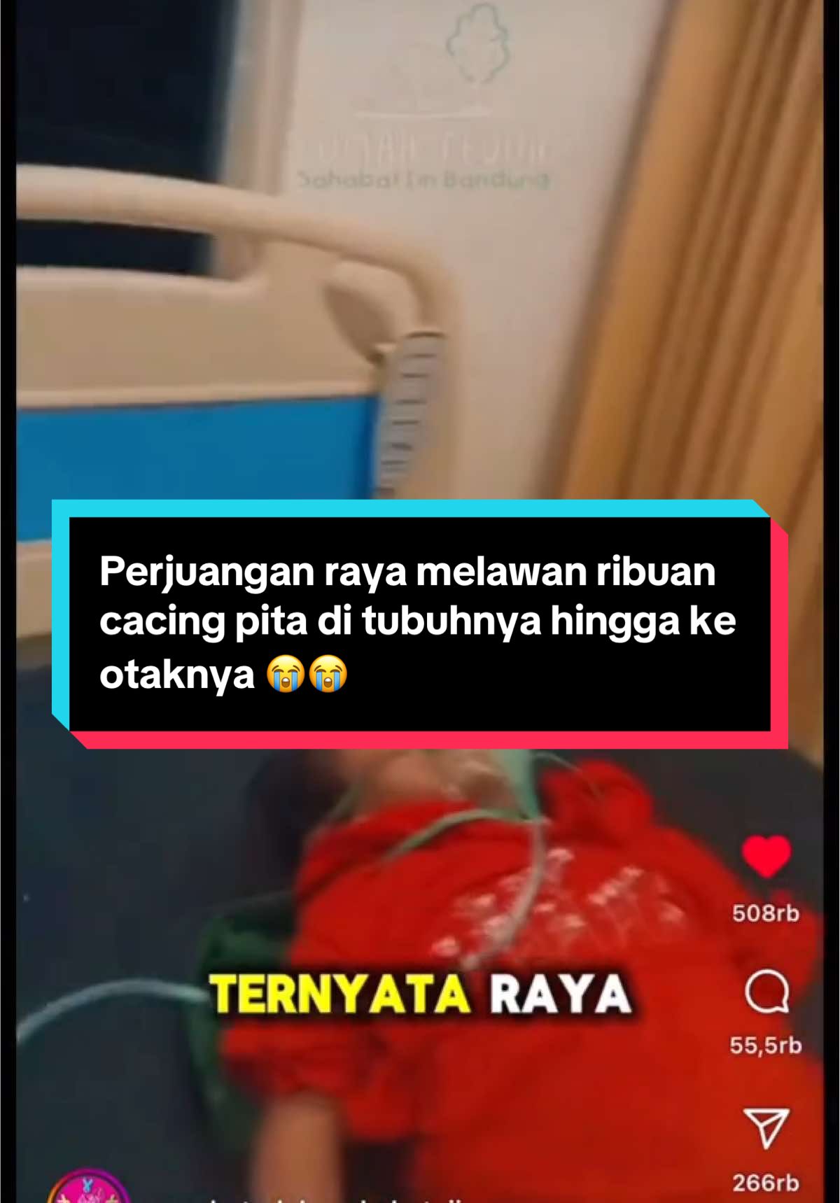 Perjuangan Raya (4th) melawan ribuan cacing yang hidup di dalam tubuhnya sampai ke otaknya 😭😭 #fyp #sukabumi #sukabumiupdate #viral 