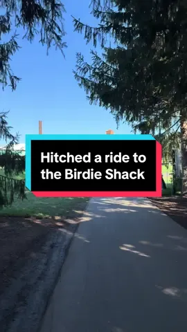 Hitched a ride to the Birdie Shack on hole 15 at The Cardinal at @saintjohnsresort  #LIVGolf #GolfTok #GolfCart #Plymouth #Michigan #GolfLife