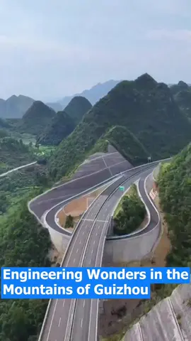 Highways in Guizhou carve through mountains and soar across canyons—engineering marvels bringing people closer. 🚗✨ #Guizhou #ChinaRoads #Engineering