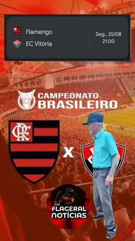 Flamengobe vitoria se enfrentam segunda feira em duelo pelo campeonato Brasileiro quem leva a melhor  #viraliza #viral #FLAMENGO #brasileirão2025 #CapCut 