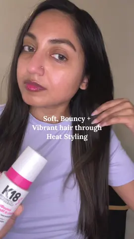 Condition + protect = heat styling with no regrets. 💆🏽‍♀️ @K18 Hair                 #k18results #giftedcollabration #haircare #damagedhair #heatprotectant  