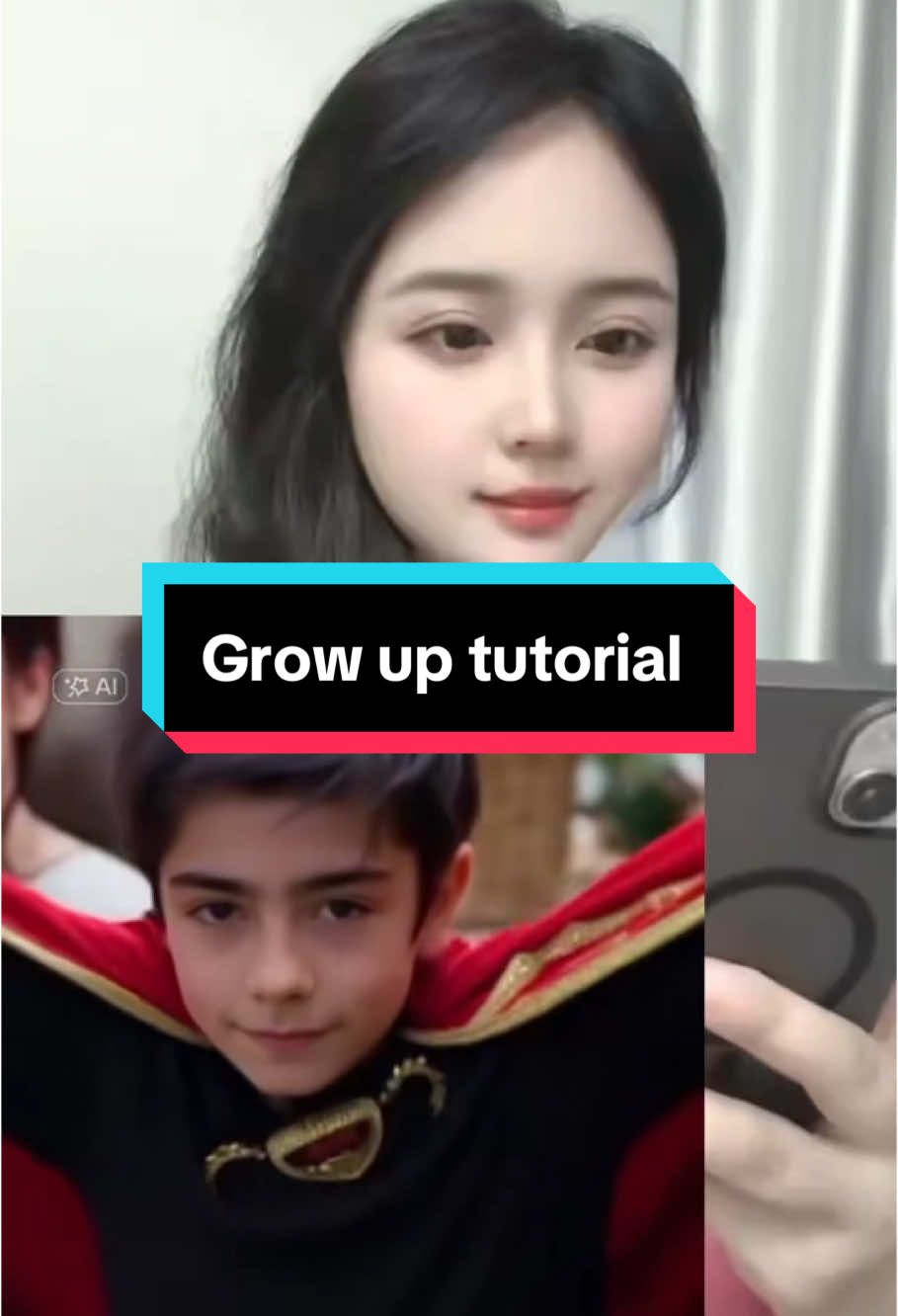 Ai grow up filter tutorial #capcut #capcutpioneer #capcutforus #capcutforfr #fyp #growup Genee a 
