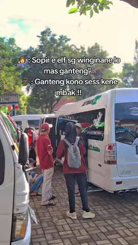 Ready sopir manutan+gemati neg sg ganteng biasane senenge nglarani mbak 🤪🤣 #sewaelf #elfwisata #sewaelfungaran #fypジ #story 