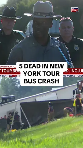 New York State Police say at least five people are now dead after a tour bus crashed in western New York on Friday. Officials originally believed at least one child had died but New York State Troop Commander Andre Ray later confirmed that no children died. According to police, the bus – with more than 50 passengers onboard – lost control and rolled over near Pembroke, about 30 miles east of Buffalo. People inside were ejected as the windows shattered. No other vehicles were involved in the crash. The company operating the tour is called M&Y Tour Inc. out of Staten Island. The bus was on a trip from New York City to Niagra Falls and was returning to New York City. No other patients have life-threatening injuries. #newyork #buscrash #ny 