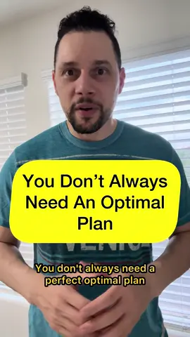 Don’t wait for the optimal plan to get started! #goals #financialfreedom 