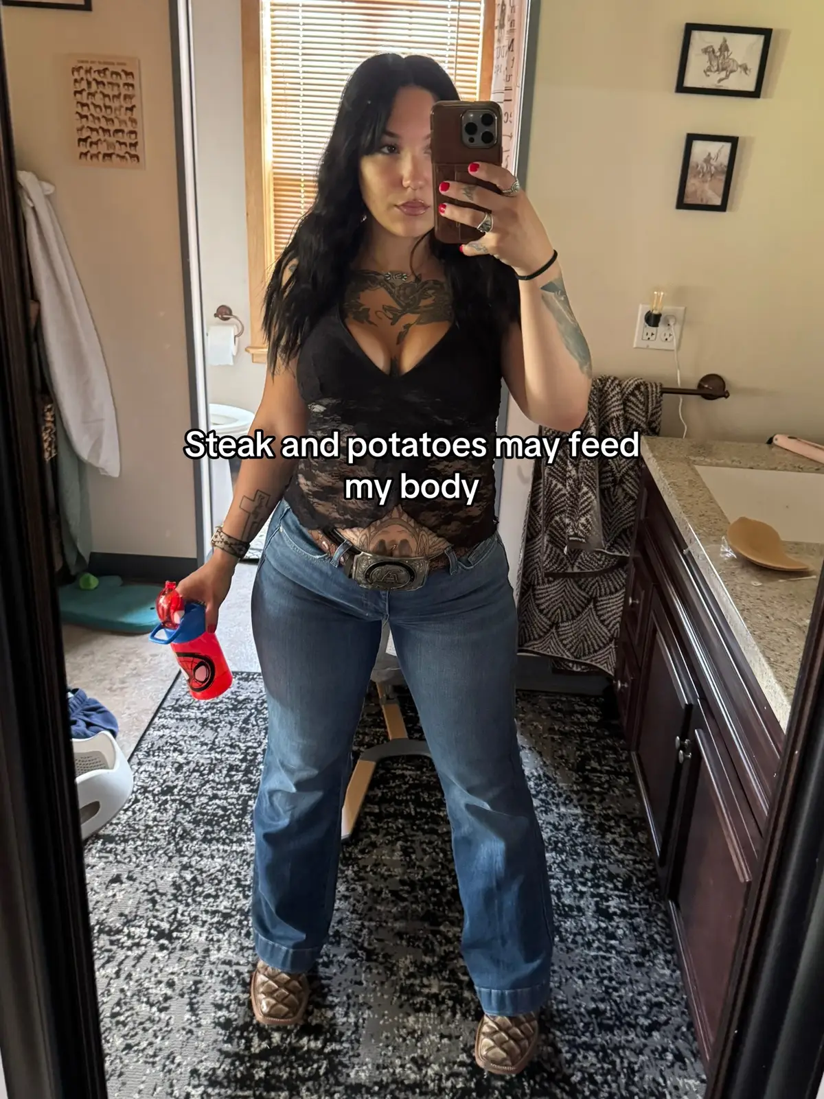 #fyp #trend #tattoo #steakandpotatoes #western 