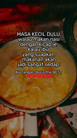 Kalau ibu yang suapkan memang sedap, itulah berkat air tangan ibu. #assalamualaikum  #rindukenangan 