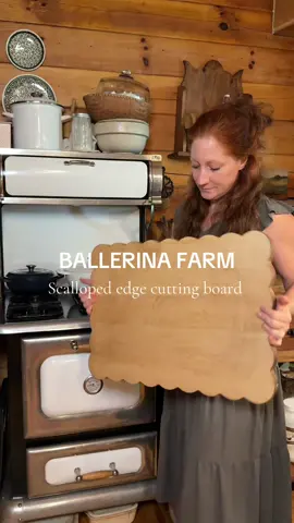 Elevate your farmhouse kitchen with the Ballerina Farm Scalloped Edge Maple Cutting Board. Handcrafted from durable maple wood, this cutting board doubles as a timeless serving piece for cheese, bread, and charcuterie. The scalloped edges bring a touch of elegance to any cottage kitchen while offering everyday functionality. Perfect for fall entertaining, holiday gatherings, or simply adding warmth and charm to your countertop décor. 