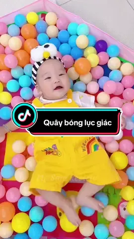 Quây bóng lục giác nhỏ gọn cho bé #reviewmevabe #chamcon #nuoicon #quaybonglucgiac #quaybongchobe 