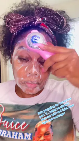 My old facial cleansing brush did not have the tiny part on the side to clean the sides of my nose and under the eyes, and it didn’t have the red or blue light. This saves me so much money cause my spa is literally at my house.  #skincareroutine #skincaretips #fyp #viral #trending 