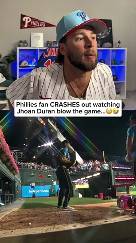 PHILLIES CHOKED SO HARD BRO… Phillies fan reacts to Jhoan Duran‘s first loss as a Phillies pitcher versus the Washington Nationals! ##MLB##baseball##phillies##jhoanduran##nationals