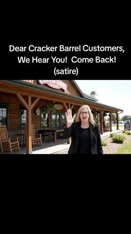 I asked AI to imagine the CEO of Cracker Barrel course correcting and this is what it came up with. #crackerbarrel #funny #ai #trending #aivideo 