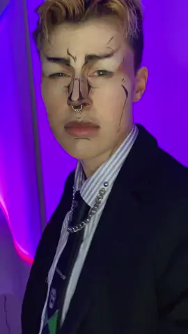 completely out of character post ik let me serve a little cunt damn (also ignore that u can lowk see my scrangly moustache under the makeup, i hate shaving and like how it looks 😔) #jjba #jojosbizarreadventure #jjbapart4 #kira #yoshikagekira